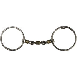 Jump'in Large Ring Gag Bit With Rollers