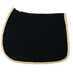 TuffRider Basic All Purpose Pad With Trim And Piping -Weatherbeeta Store 100558 JPC TuffRider.Basic .AllPurpose.Saddle.Pad .Trim Piping Black.LightTan.Cream