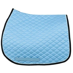 TuffRider Basic All Purpose Pad With Trim And Piping -Weatherbeeta Store 100558 JPC TuffRider.Basic .AllPurpose.Saddle.Pad .Trim Piping LightBlue.Navy .White