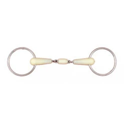 Happy Mouth Thin Double Jointed Loose Ring With Roller Mouth Bit