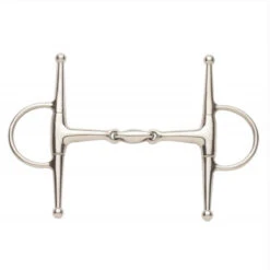 Ovation Elite Solid Stainless Steel Full Cheek Snaffle Bit