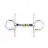 Centaur Blue Steel Full Cheek Double Jointed Mouth With Loose Brass Roller Disks