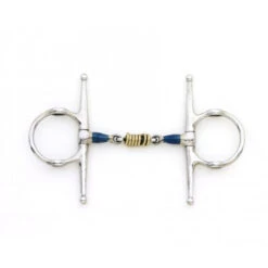 Centaur Blue Steel Full Cheek Double Jointed Mouth With Loose Brass Roller Disks
