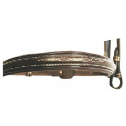 HDR Pro Mono Crown Fancy Bridle With Patent Leather Piping And Laced Reins 11 HDR Pro Mono Crown Fancy Bridle With Patent Leather Piping And Laced Reins -Weatherbeeta Store 5217 JPC HDR Pro.Mono .Crown .Fancy .w.Patent.Leth .Pip .Laced .Reins Havana Nose.Front