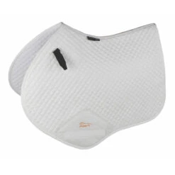 Arma Performance Suede Jumping Saddle Pads -Weatherbeeta Store 5263 Shires Arma.Suede .Jumping.Saddlecloth White