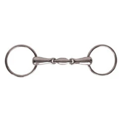 Weatherbeeta Korsteel Stainless Steel Oval Link Loose Ring Snaffle Bit