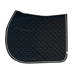 Lettia Coolmax AP Saddle Pad -Weatherbeeta Store Blk White Piping