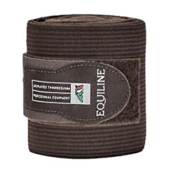 Equiline Fleece And Elastic Work Bandage Set -Weatherbeeta Store Equiline Work.Bandages Set.of .2 Brown 121md00063012