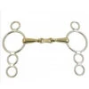 German Silver Continental Solid French Link Gag Bit