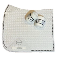 Halter Ego European Cotton Saddle Pad 12 Halter Ego European Cotton Saddle Pad -Weatherbeeta Store HEgo DRSGPAD Wht Blk HalterEgo European.Cotton.Dressage.Saddle.Pad White.Black