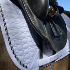 Halter Ego European Cotton Saddle Pad 13 Halter Ego European Cotton Saddle Pad -Weatherbeeta Store HEgo DRSGPAD Wht Blk HalterEgo European.Cotton.Dressage.Saddle.Pad White.Black LS