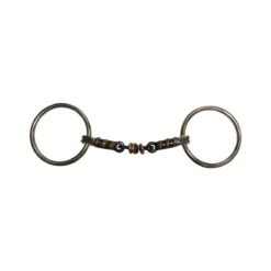 Jump'in Double Jointed Blue Steel With Copper Rings Loose Ring Bit