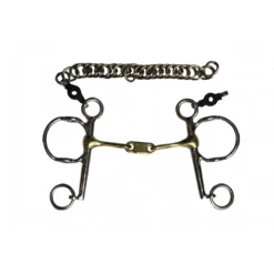 Jump'in Twisted Flat Link Pelham Gag Bit