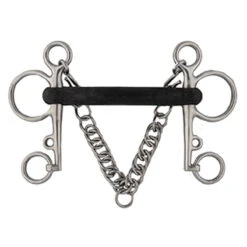 Stainless Steel Soft Rubber Pelham Bit