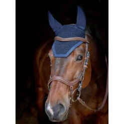 Jump'in Glitter Fly Veils -Weatherbeeta Store Jumpin Glitter.Fly .Veil Navy Front.3