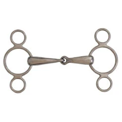 Centaur Stainless Steel 2-Ring Elevator Gag Bit