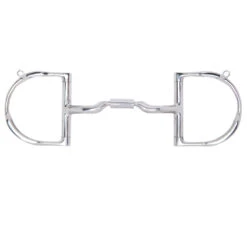 Myler Dee With Hooks With Stainless Steel Low Port Comfort Snaffle MB 04