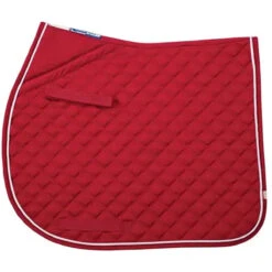 Lettia Coolmax AP Saddle Pad -Weatherbeeta Store Red White Piping