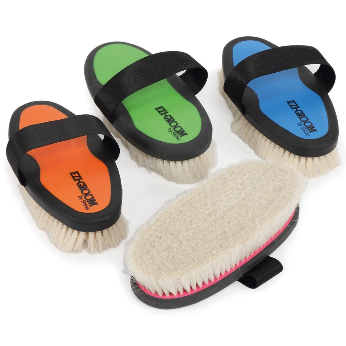 EZI-GROOM Grip Body Brush With Goat Hair 1 EZI-GROOM Grip Body Brush With Goat Hair