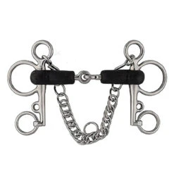 Stainless Steel Rubber Mouth Pelham Bit