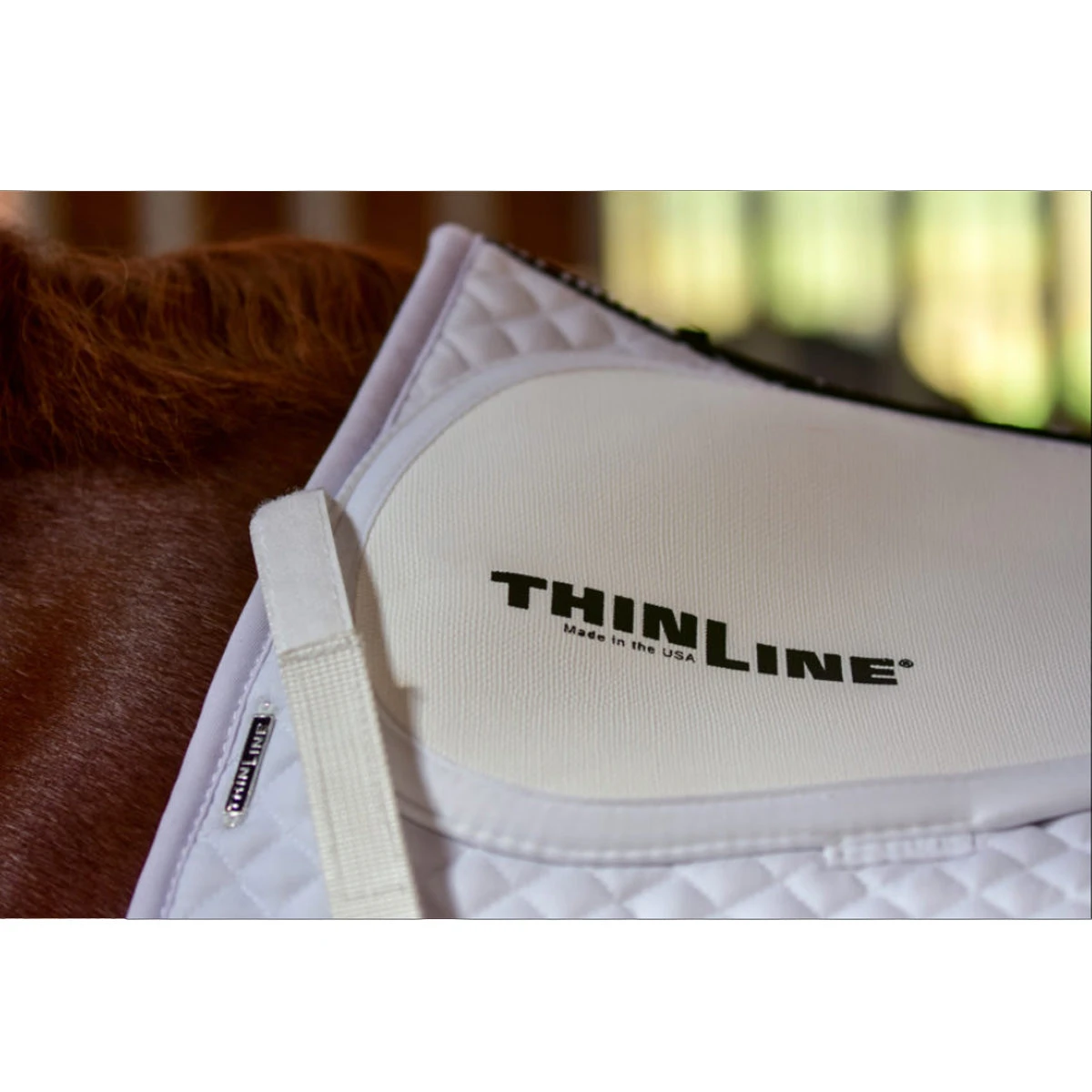 ThinLine Cotton Quilted Square Jumping Saddle Pad 3 ThinLine Cotton Quilted Square Jumping Saddle Pad - Image 3