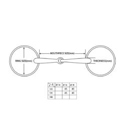 Lorenzini Titanium Loose Ring Snaffle Bit -Weatherbeeta Store bit.size .guide 4072d7e3 911a 4101 9ecc bd7da7dc7e86