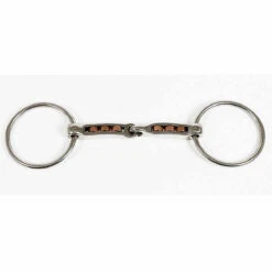 Metalab Mac-Genis Copper Rollers Loose Ring Snaffle Bit
