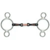 Shires Two Ring Sweet Iron Gag With Raised Ribs Bit