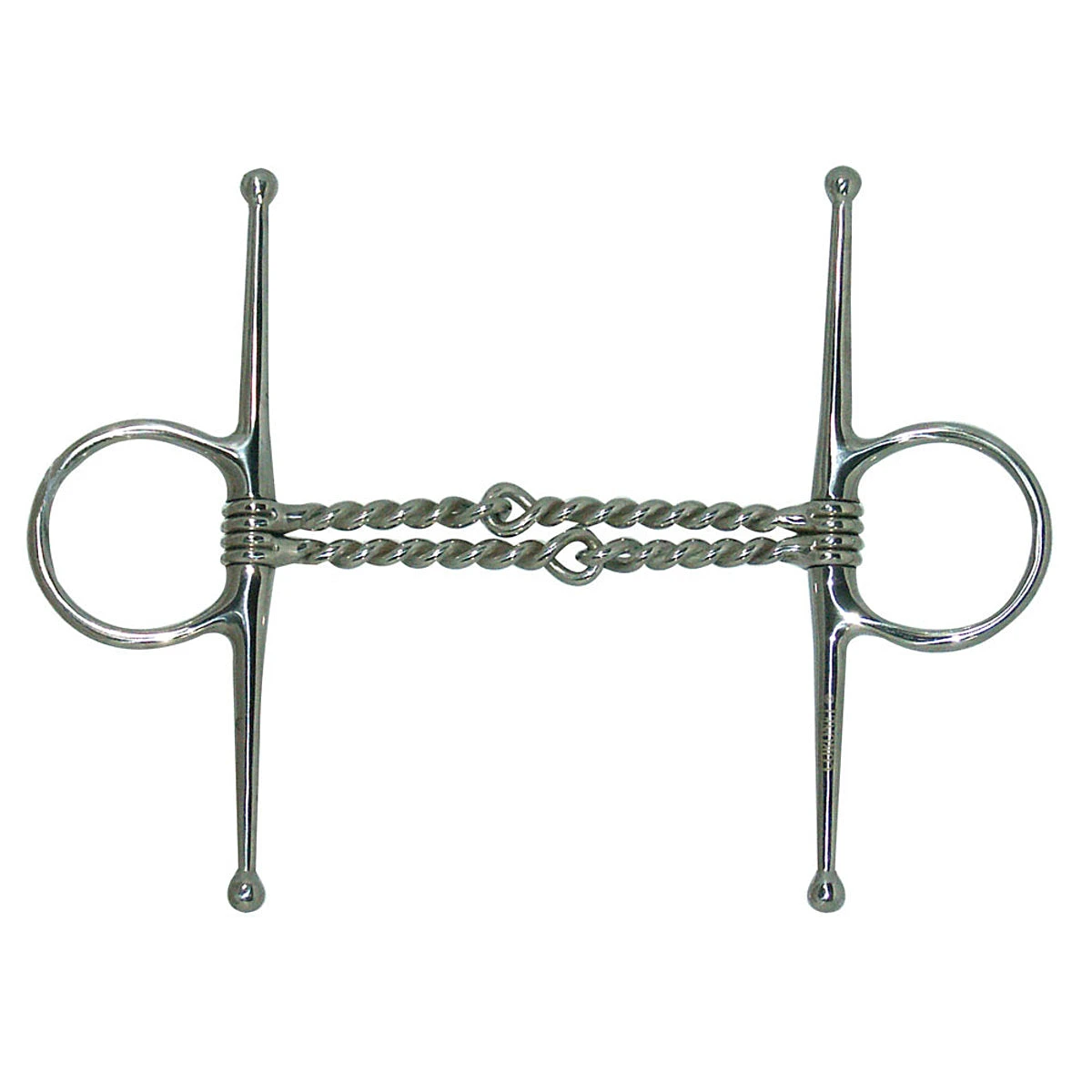 Coronet Double Twisted Wire Full Cheek Snaffle Bit 1 Coronet Double Twisted Wire Full Cheek Snaffle Bit