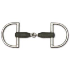Toklat Hard Rubber Snaffle Hunt Dee Bit