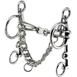 Coronet Flat Link Hollow Mouth Pelham Bit