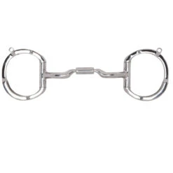 Toklat Myler Eggbutt With Hooks With Stainless Steel Low Port Comfort Snaffle MB 04