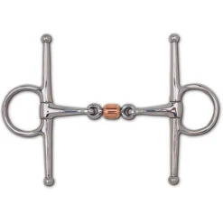 Toklat Full Cheek Copper Roller Snaffle Bit