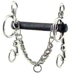 Coronet Flexible Rubber Mullen Mouth Pelham Bit