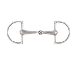 Weatherbeeta Korsteel Stainless Steel Thick Hollow Mouth Hunter Dee Snaffle Bit