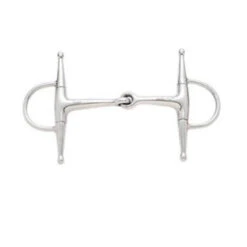 Weatherbeeta Korsteel Stainless Steel Jointed Short Full Cheek Snaffle Bit