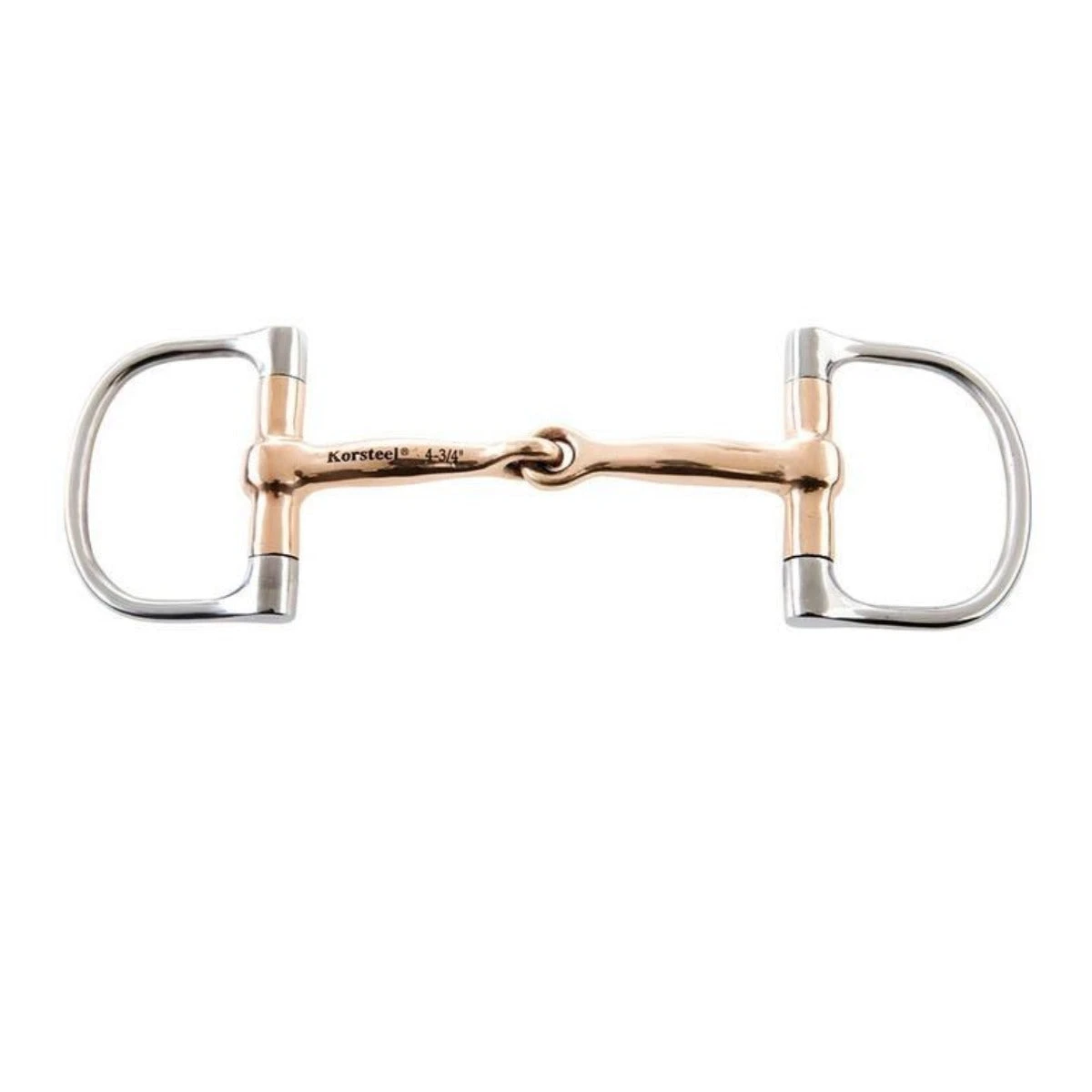 Weatherbeeta Korsteel Stainless Steel Copper Mouth Dee Ring Snaffle Bit 1 Weatherbeeta Korsteel Stainless Steel Copper Mouth Dee Ring Snaffle Bit