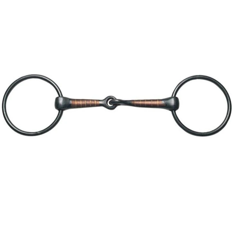 Weatherbeeta Korsteel Sweet Iron Copper Loose Ring Snaffle Bit 1 Weatherbeeta Korsteel Sweet Iron Copper Loose Ring Snaffle Bit