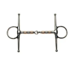Weatherbeeta Korsteel Copper And Steel Roller Mouth Full Cheek Snaffle Bit