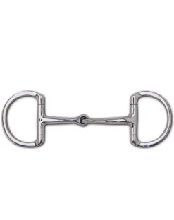 Toklat Stainless Steel Thin Snaffle Dee - 3 1/4" Rings