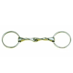 Centaur Stainless Steel Slow Twist Loose Ring 65mm Snaffle Bit
